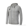 Zipper Sports Gym Vêtements de fitness Unisexe Hoodies masculins